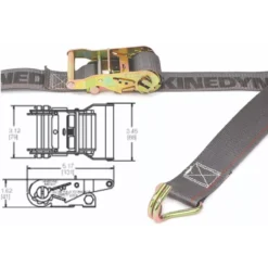 CRIQUE TENSOR SUNCHO TRACA  2" X 2.7 mts KINEDYNE