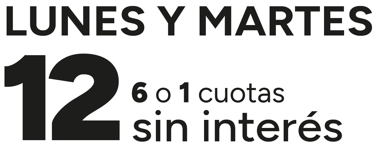 12 cuotas sin interes